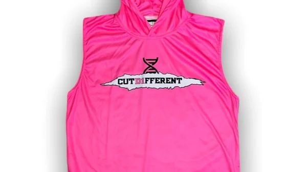 Pink Sleeveless Hoodie